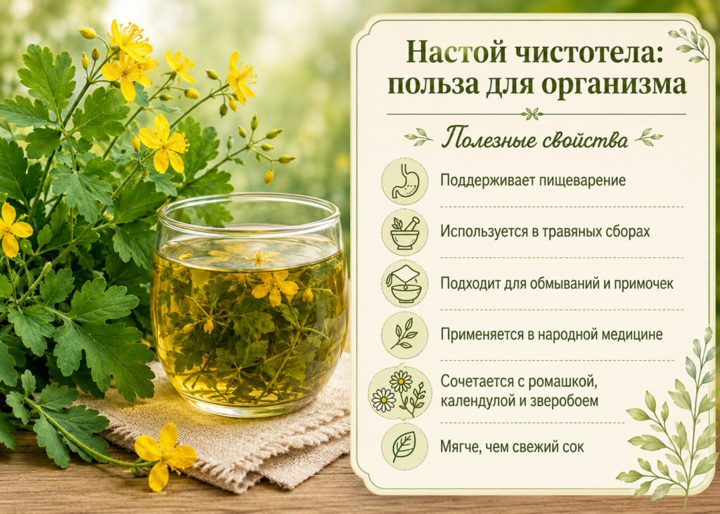 Чистотел: польза и вред для здоровья человека, применение сока, настоя, отвара, настойки и кваса